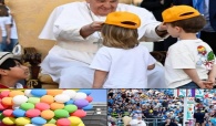 พระสันตะปาปาฟรังซิสทรงเฉลิมฉลองสันติภาพกับเด็กๆ ที่มารวมตัวกันที่กรุงโรมเพื่อร่วมงานวันเด็กสากลเป็นครั้งแรก (Pope celebrates peace with children gathered in Rome for first WCD)